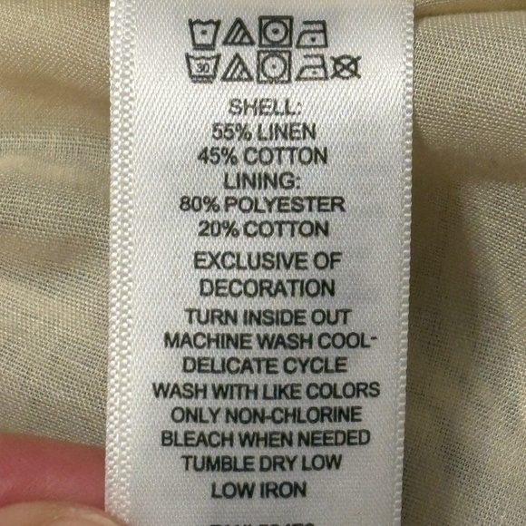 Tommy Bahama Toddler Girls Dress 24M Hawaii Tropical Linen Sleeveless Tier NWOT - Picture 6 of 7